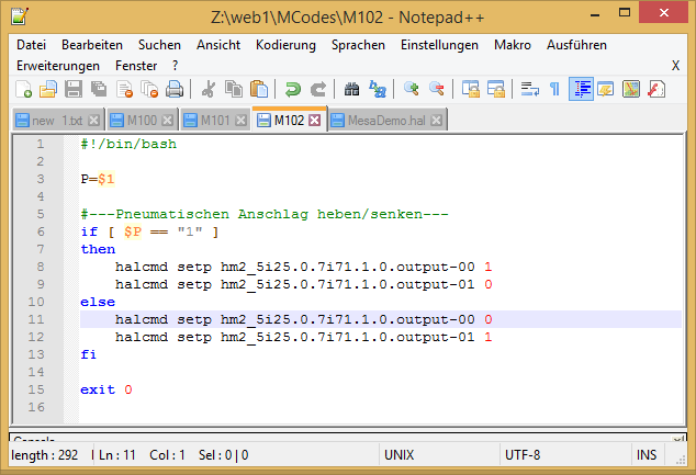 LinuxCNC MCodes If Then Else