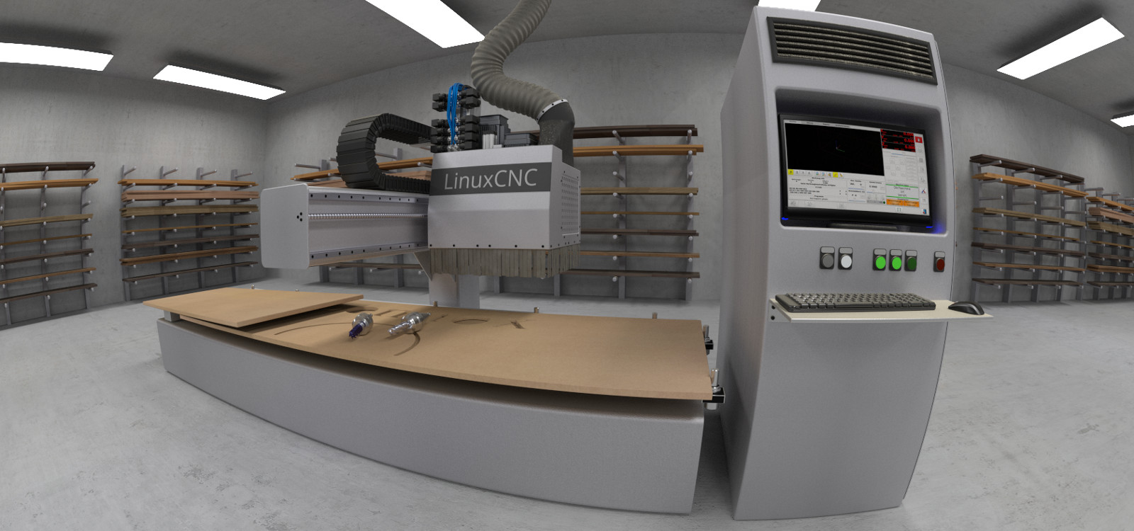 Umrüstung von CNC Maschinen mit LinuxCNC Photo