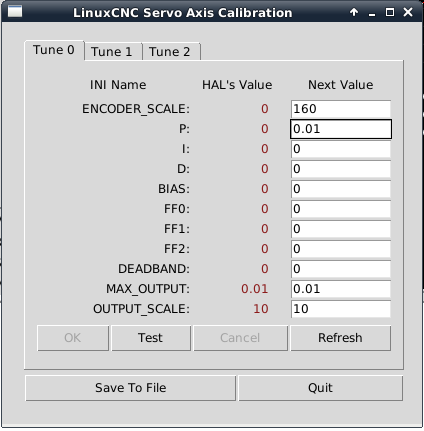 LinuxCNC Mesa Config Servo